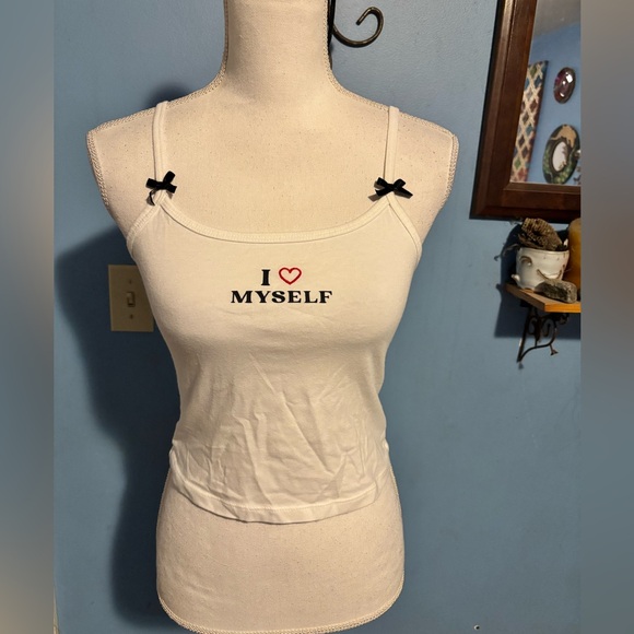 wild fable Tops - Wild fable “I ❤️ Myself” Cropped, Tank Top